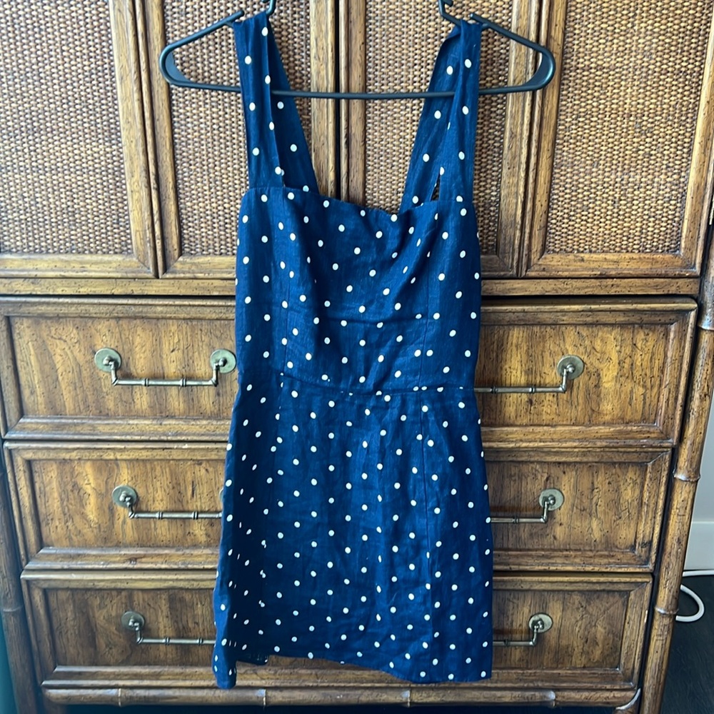 Reformation linen mini dress